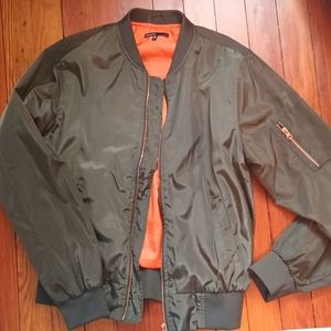 Olive Green Bomber Jacket